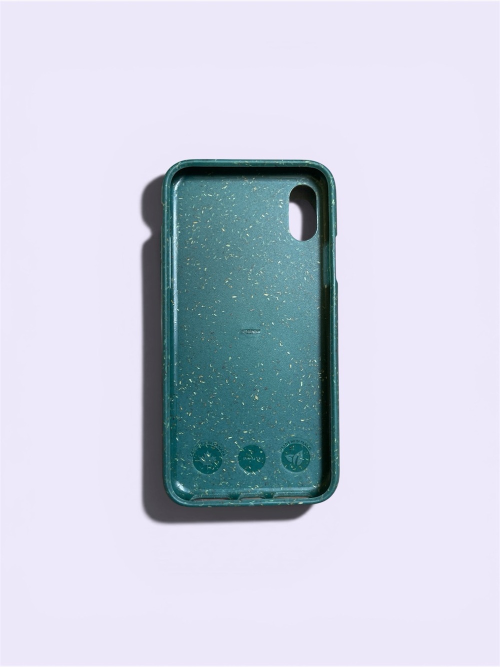 Teal Biodegradable Pela iPhone XS Phone Case - Picture 2 of 3